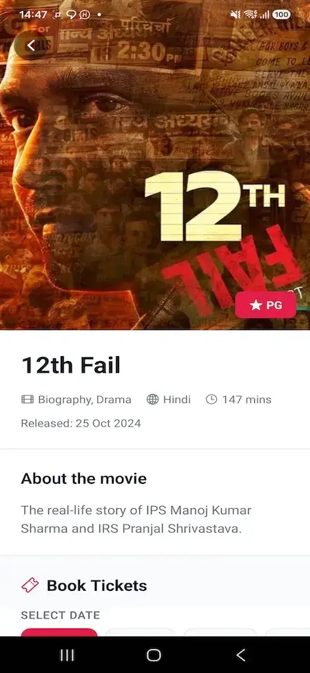 Bookmyshow Clone 19 Screenshot 20260803 144707 MXBookMyShow