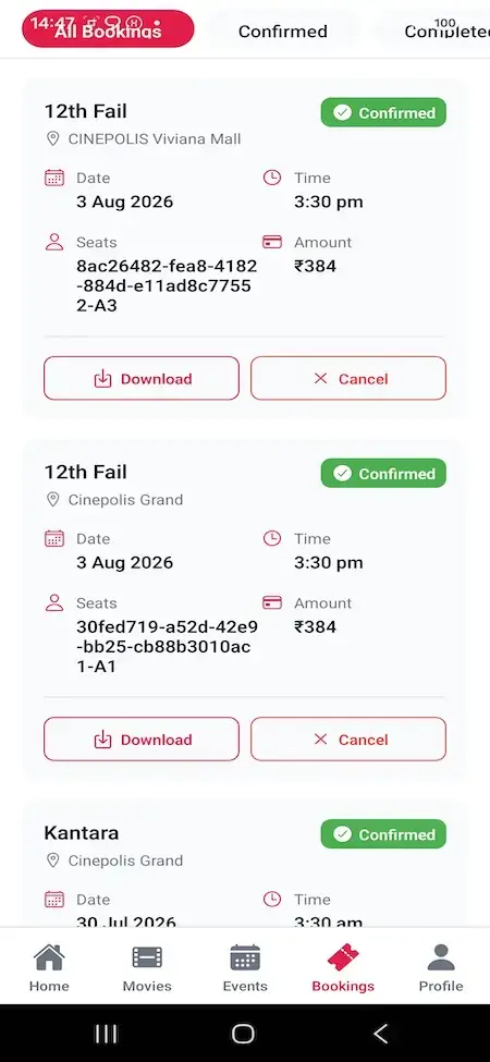 Bookmyshow Clone 16 Screenshot 20260803 144724 MXBookMyShow