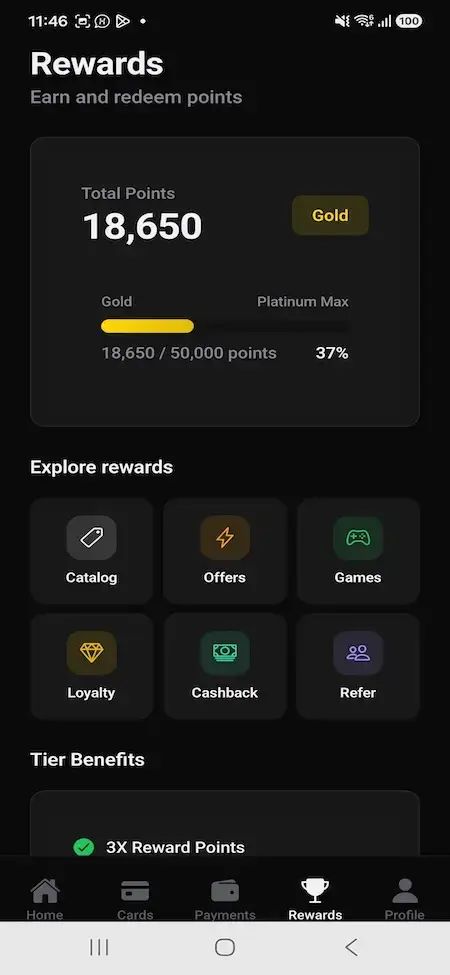 Cred Clone 21 Cred Clone Rewards and Loyalty Dashboard