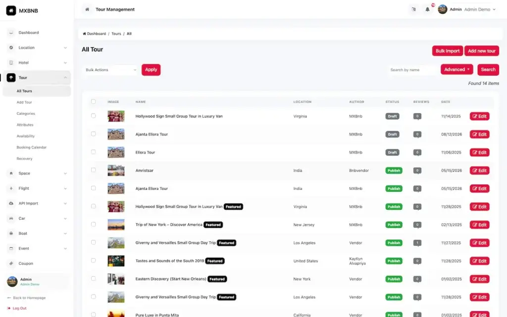 Airbnb Clone 38 Airbnb Clone Tour Inventory Management