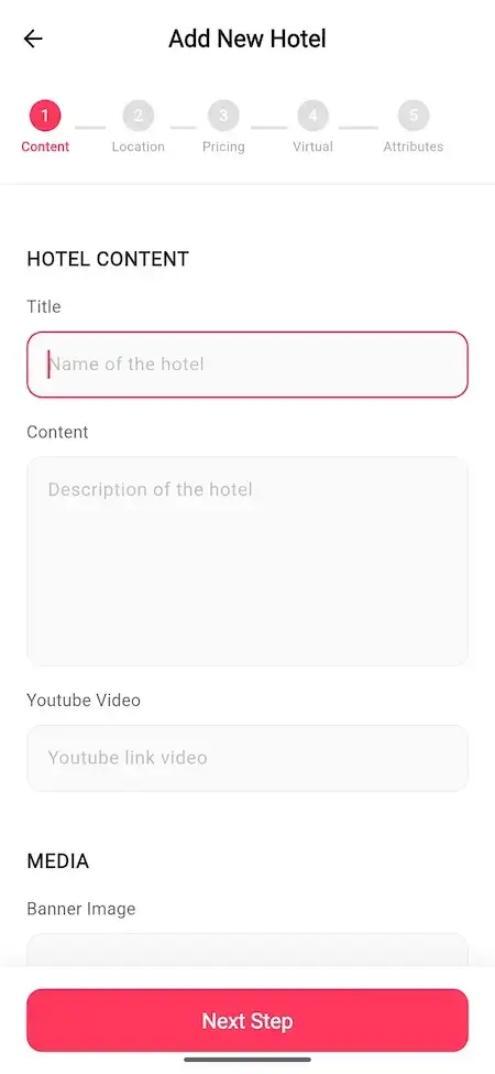 Airbnb Clone 34 Airbnb Clone Host Add Hotel Form