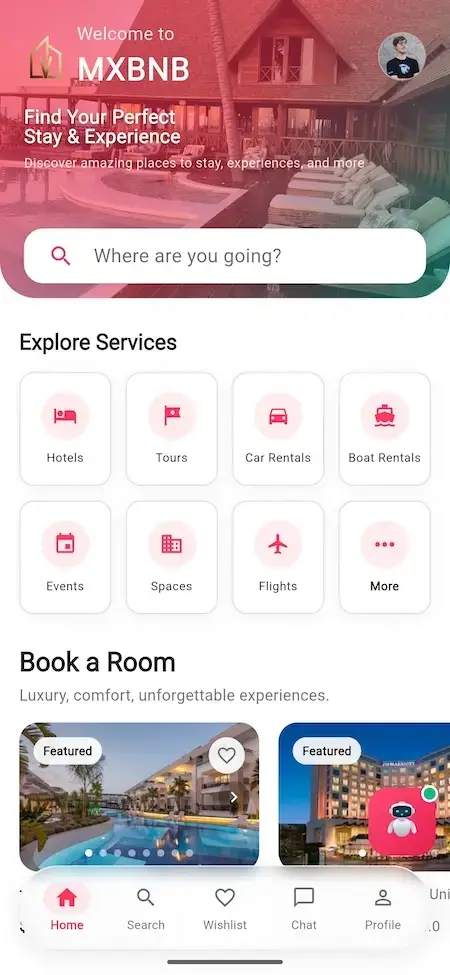 Airbnb Clone 33 Airbnb Clone Host Home and Service Search