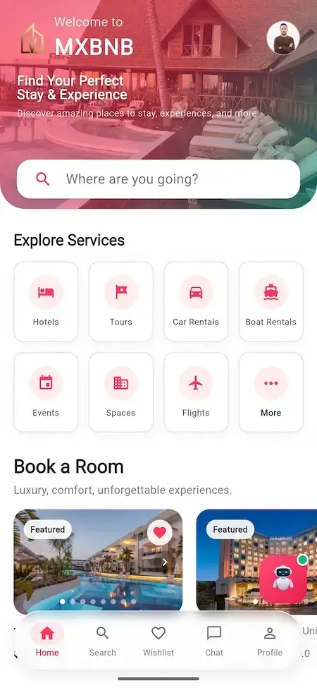 Airbnb Clone 21 Airbnb Clone Guest Home and Service Search