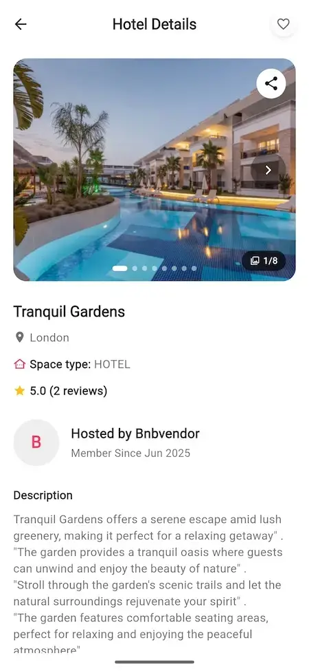 Airbnb Clone 32 Airbnb Clone Host Hotel Details