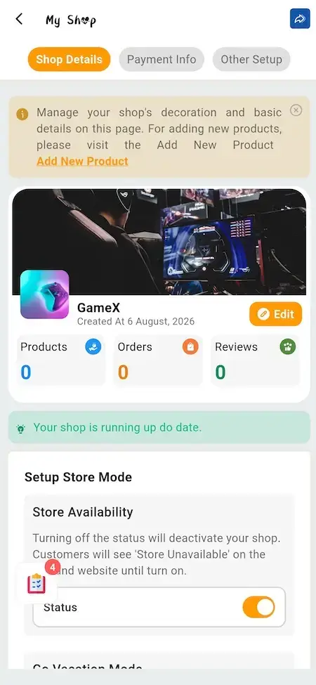 Noon Clone 32 Amazon Clone Seller Shop Availability Settings