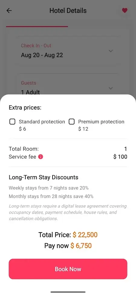Airbnb Clone 17 Airbnb Clone Hotel Price Breakdown and Booking