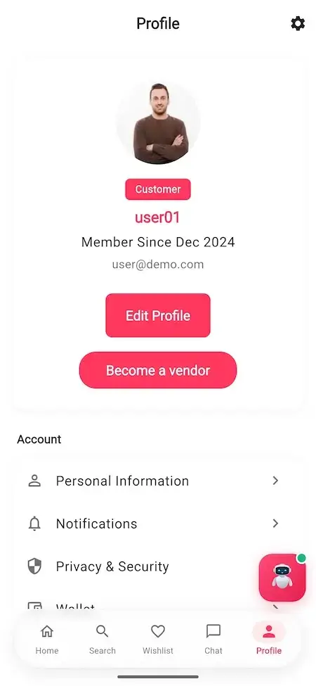 Airbnb Clone 16 Airbnb Clone Guest Profile and Account Menu
