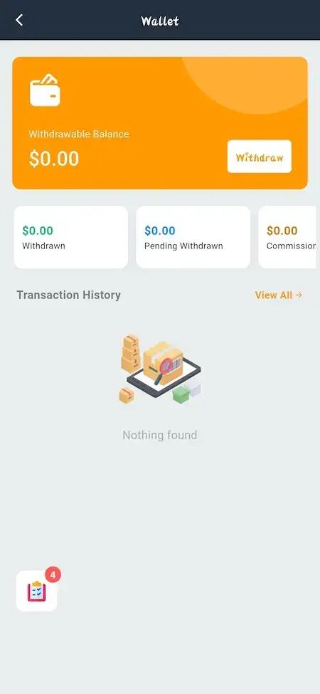Noon Clone 27 Amazon Clone Seller Wallet