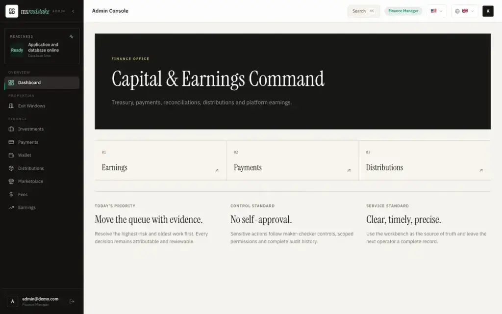 White Label Real Estate Crowdfunding Platform 61 01-dashboard