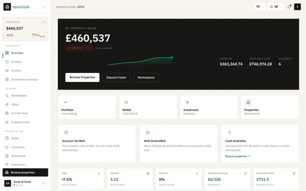 White Label Real Estate Crowdfunding Platform 55 01-dashboard