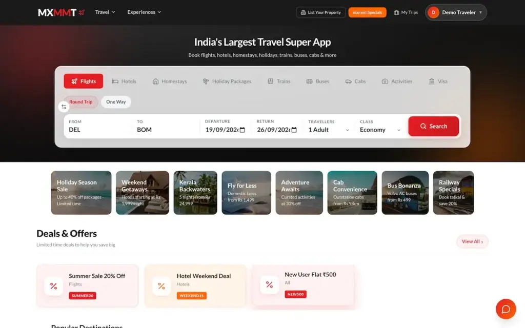 Expedia Clone 61 01-home