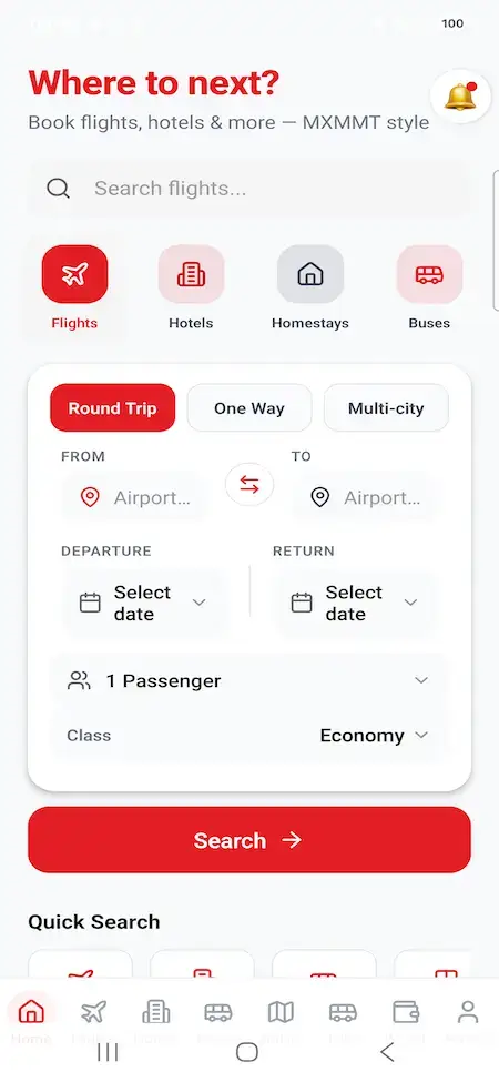 Expedia Clone 23 01 home 2
