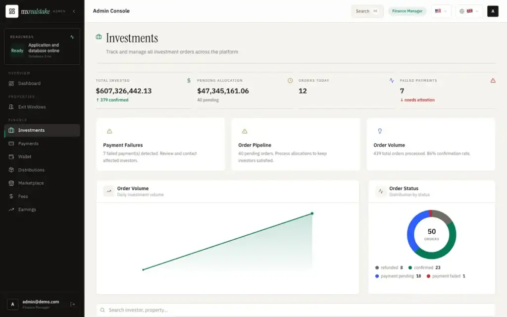 White Label Real Estate Crowdfunding Platform 59 03-investments
