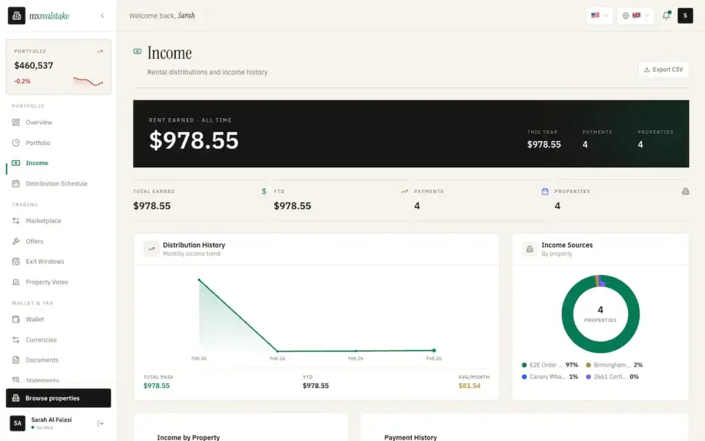 White Label Real Estate Crowdfunding Platform 51 05-income
