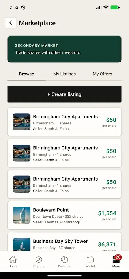 White Label Real Estate Crowdfunding Platform 15 05 marketplace