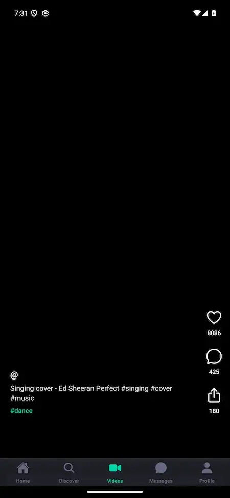 White Label Live Streaming App 20 Bigo Live clone mobile vertical-video feed with like, comment, and share controls
