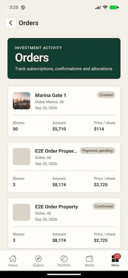 White Label Real Estate Crowdfunding Platform 13 07 orders