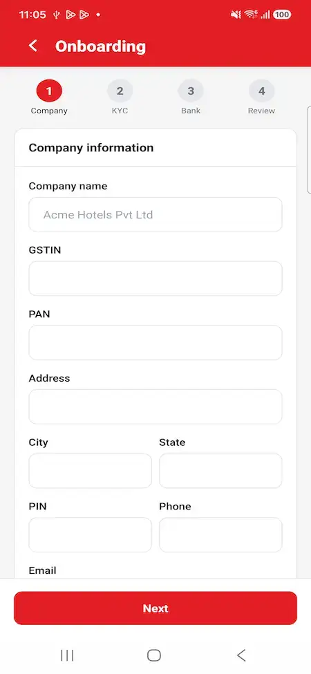 Expedia Clone 36 07 vendor onboarding