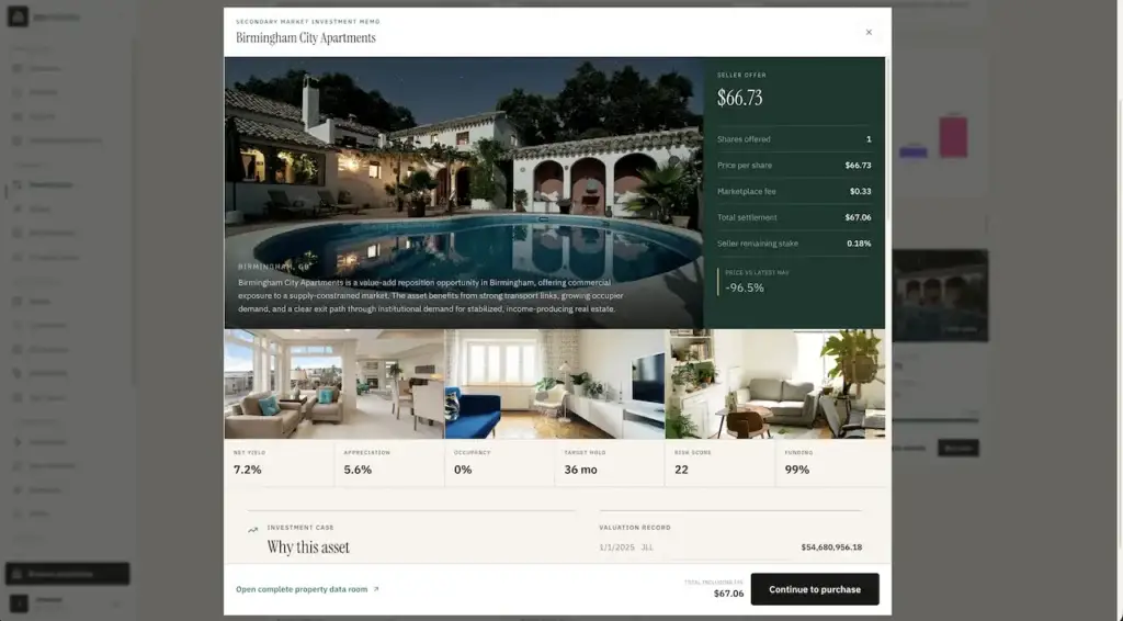 White Label Real Estate Crowdfunding Platform 46 Screenshot 2026-09-23 at 7.51.09 AM