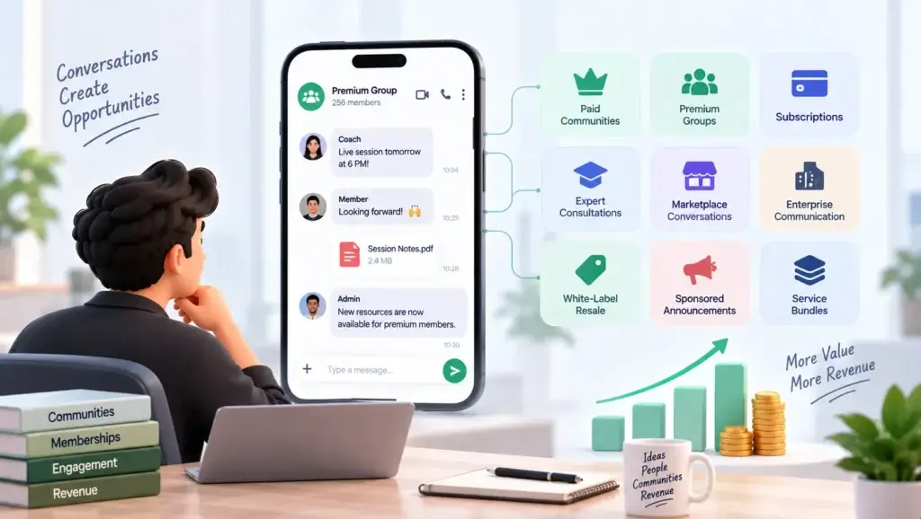 Why Businesses Are Moving From Consumer Messaging Apps to Owned Messaging Platforms 2 Owned messaging platform revenue opportunities through paid communities, premium groups, subscriptions, consultations, and white-label resale.