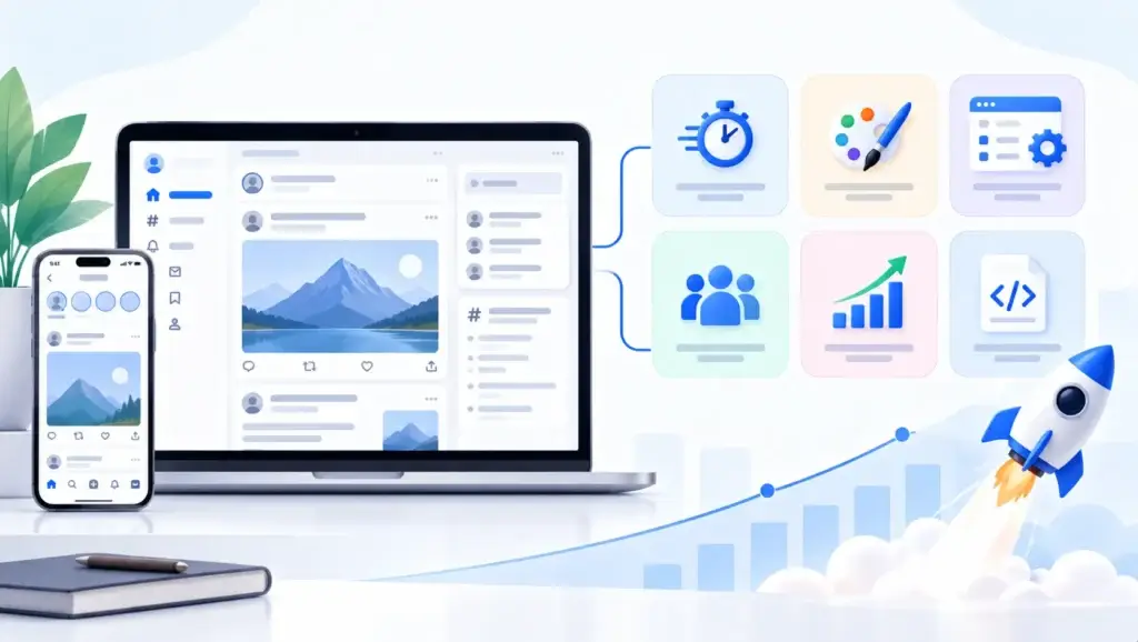 What Features Matter Most in a Real-Time Microblogging Platform for Discovery, Conversation, and Engagement? 2 Ready-made real-time microblogging platform offering faster launch, customization, admin control, scalability, and source-code ownership