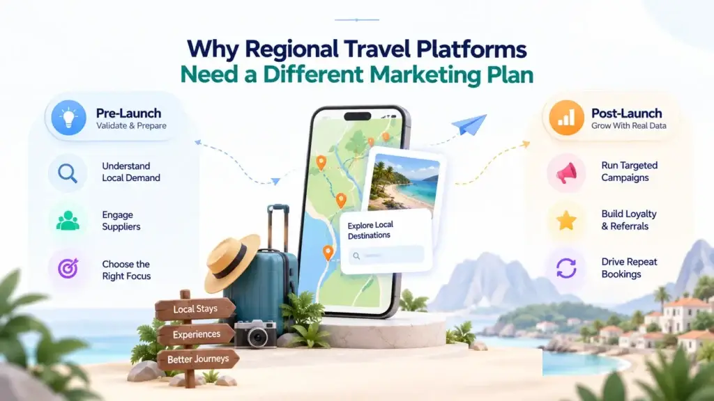 Pre-Launch vs Post-Launch Marketing for a Regional Travel Booking Platform: What Should Travel Startups Prioritize? 1 Regional travel platform pre-launch and post-launch marketing strategy