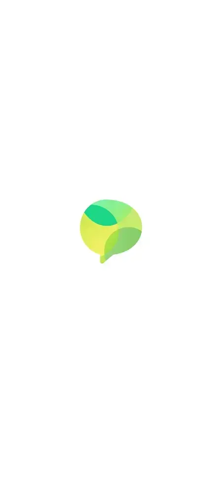 WhatsApp Clone 15 WhatsApp Clone mobile splash screen displaying the green and yellow messaging app logo on a white background.