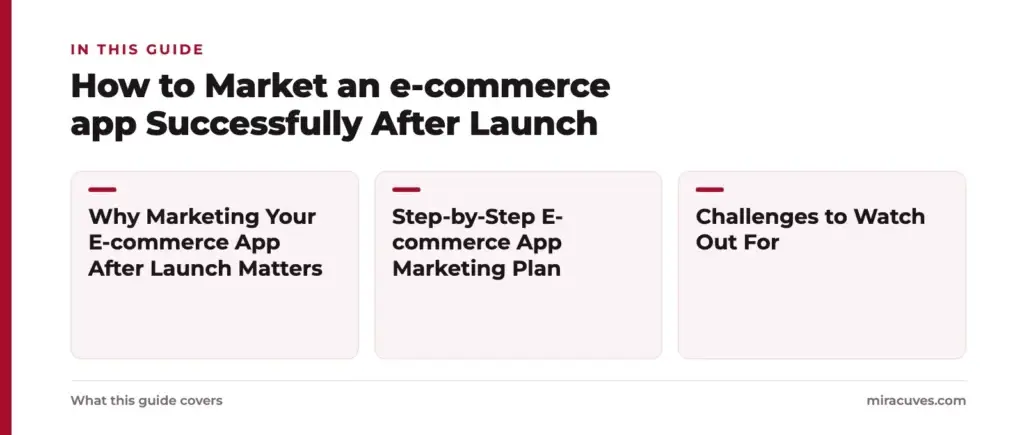 How to Market an e-commerce app Successfully After Launch 1 How to Market an e-commerce app Successfully After Launch: Why Marketing Your E-commerce App After Launch Matters, Step-by-Step E-commerce App Marketing Plan, Challenges to Watch Out For