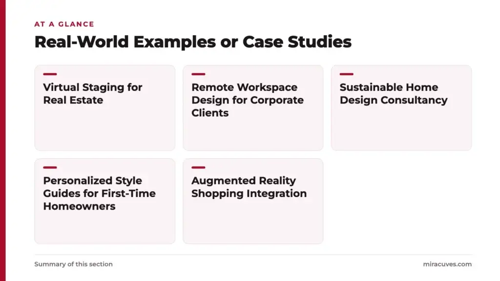 Top 10 Ideas for Virtual Interior Design Business Startups 2 Real-World Examples or Case Studies: Virtual Staging for Real Estate, Remote Workspace Design for Corporate Clients, Sustainable Home Design Consultancy, Personalized Style Guides for First-Time Homeowners, Augmented Reality Shopping Integr