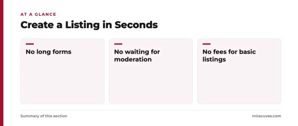 What is Letgo App and How Does It Work? 1 Create a Listing in Seconds: No long forms, No waiting for moderation, No fees for basic listings