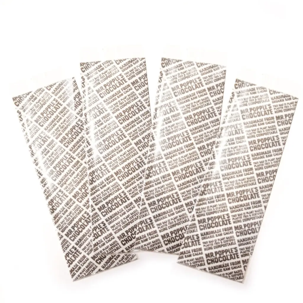 Natureflex sustainable compostable packaging mr popple's chocolate