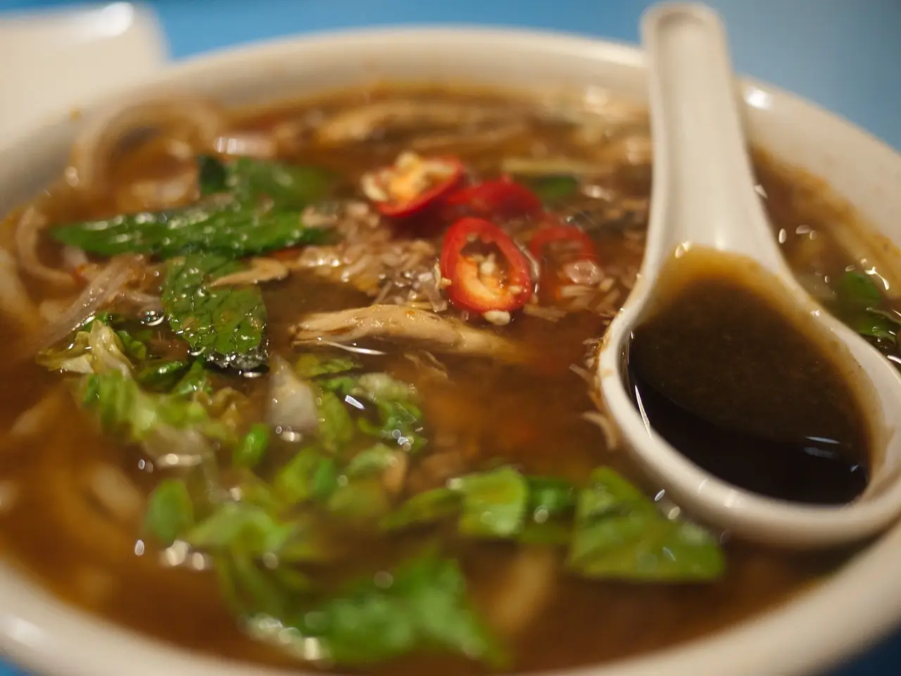 penang, laksa, prawn paste