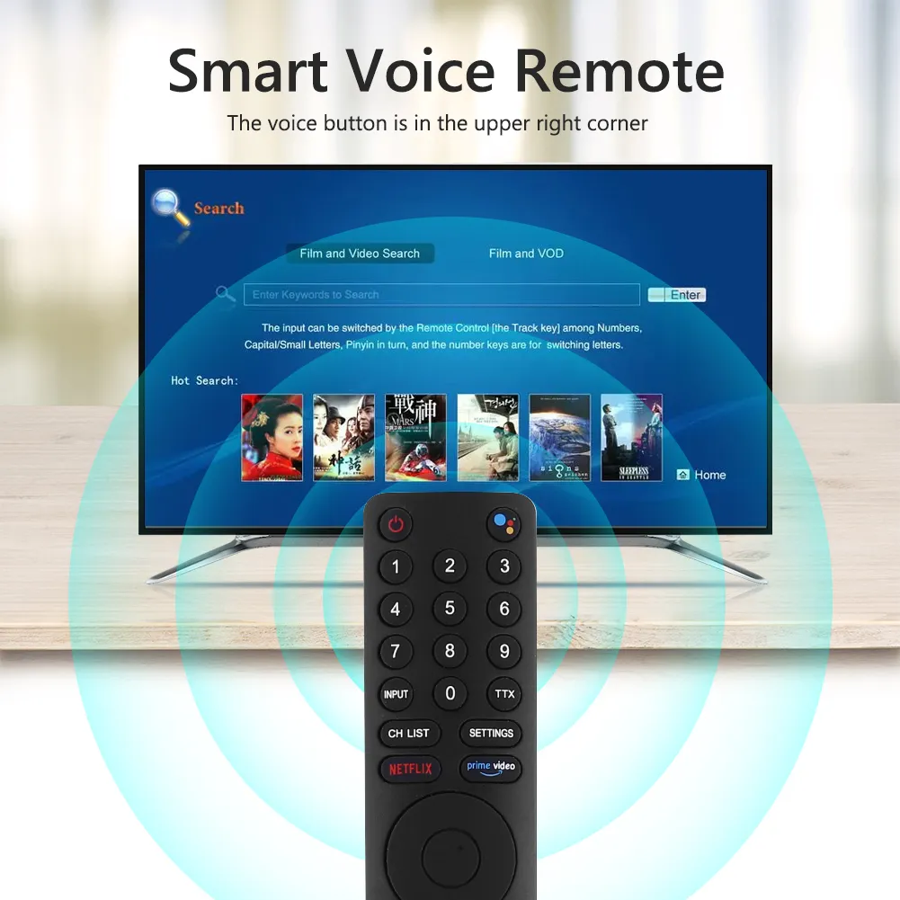 שלט רחוק לטלוויזיה שיאומי XIAOMI MI TV 4S ANDROID SMART TVs