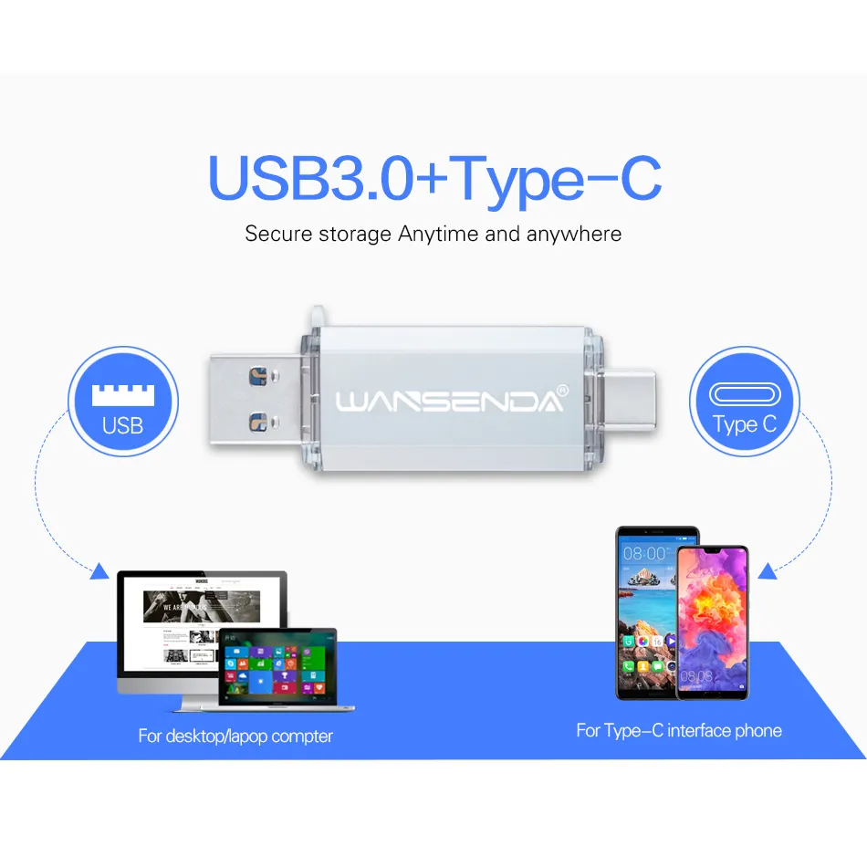דיסק און קי טייפ סי זיכרון נייד USB Type-C מהיר 3.0