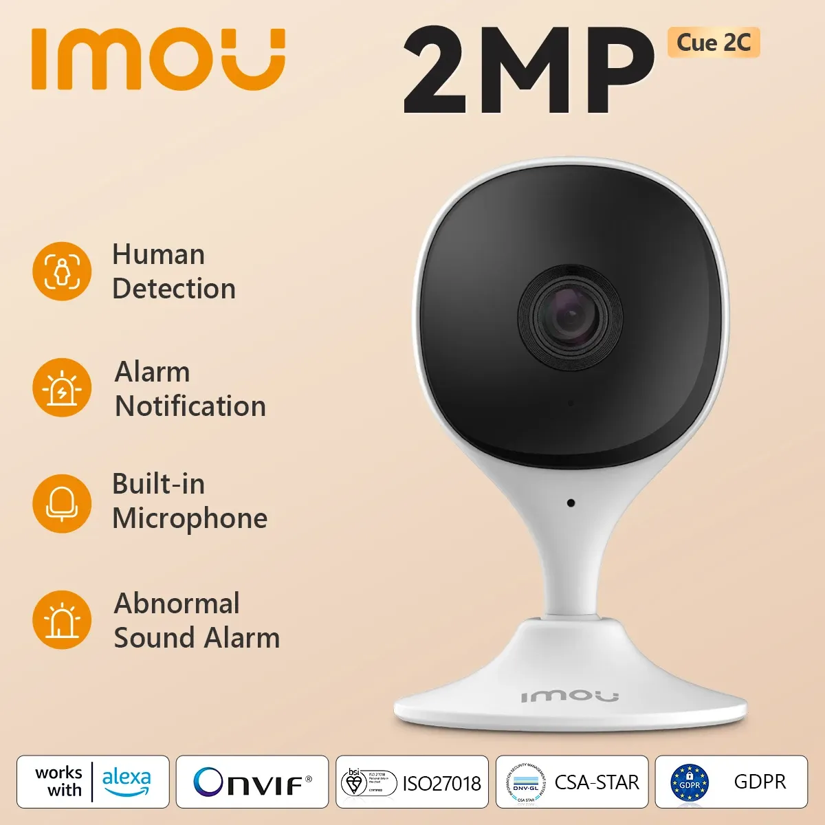 מצלמת Wi-Fi חכמה AI מבית IMOU דגם Cue 2C