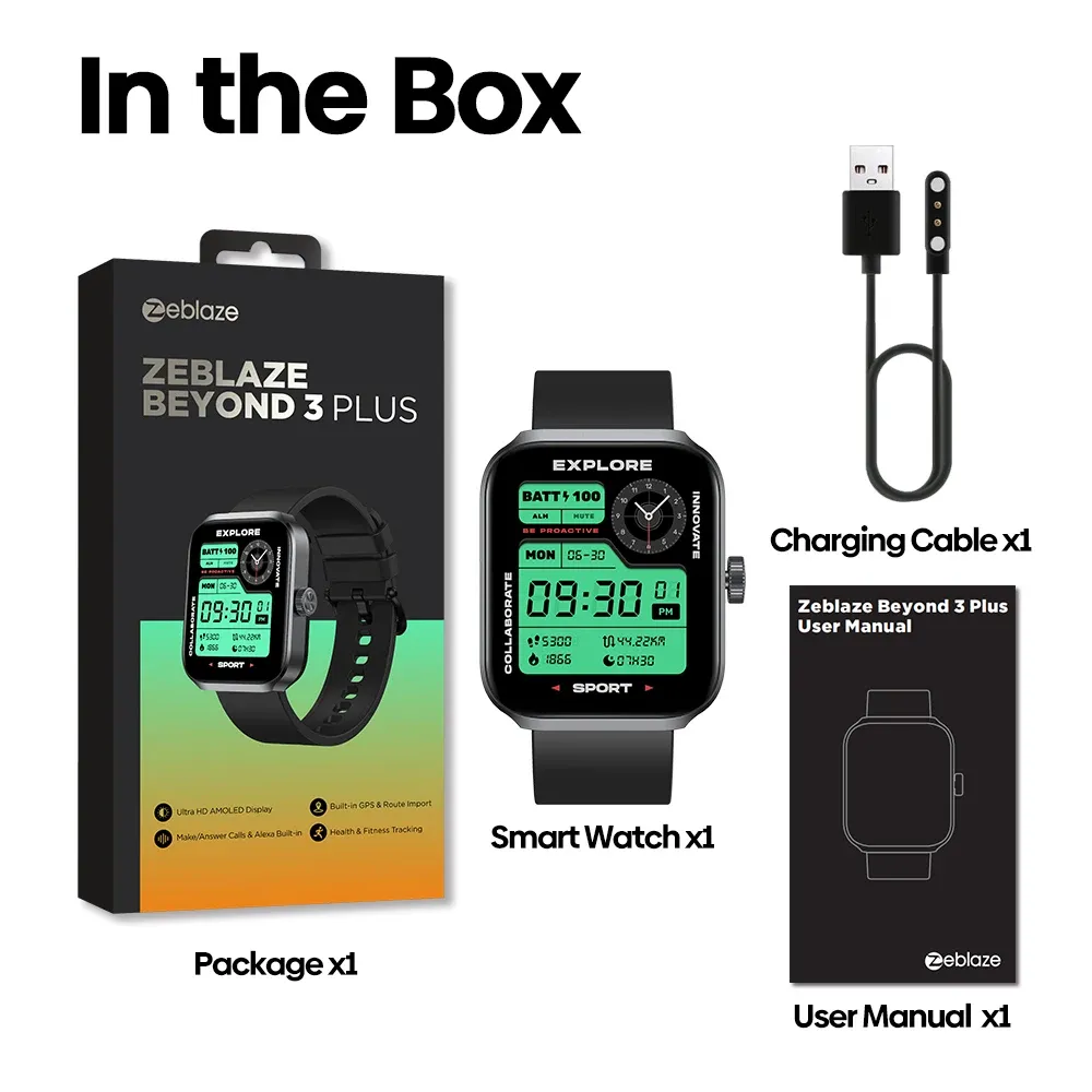 שעון חכם עם GPS וביצועים מתקדמים של +Zeblaze Beyond 3