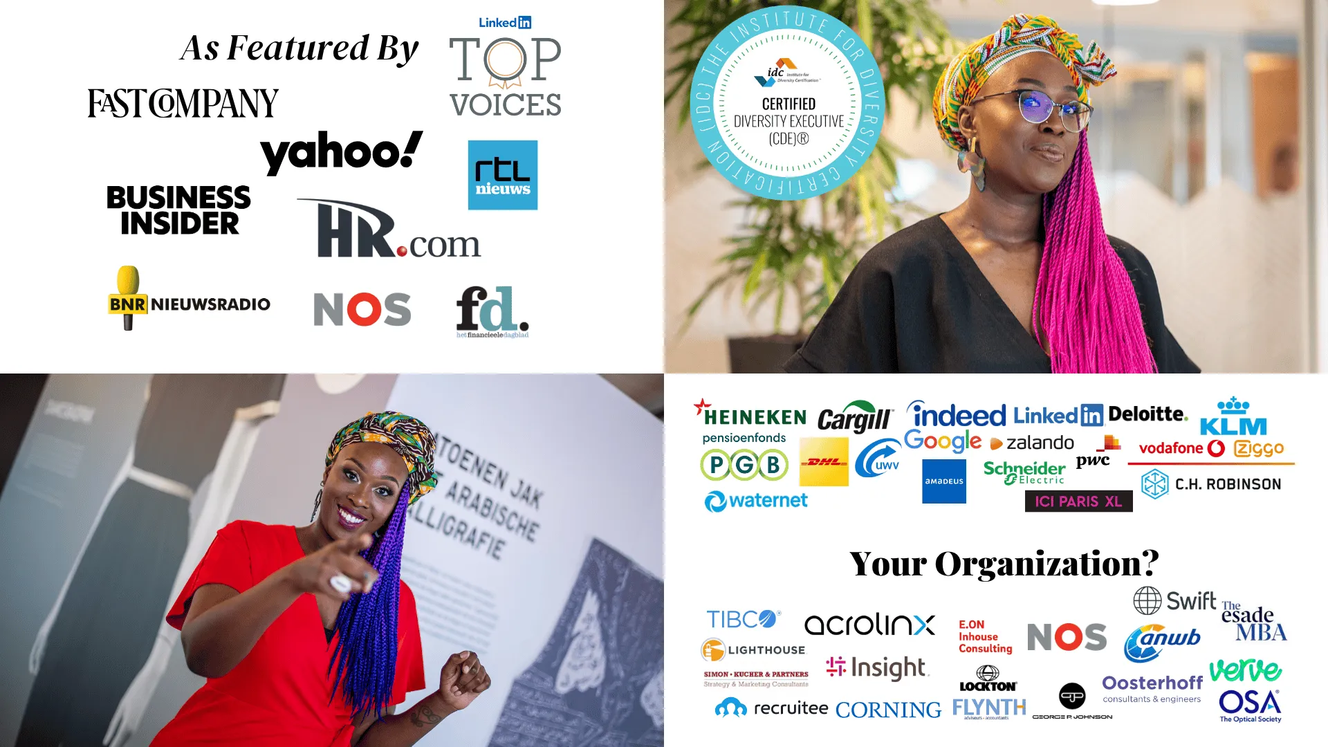 Diversity executive featured by various media and organizations