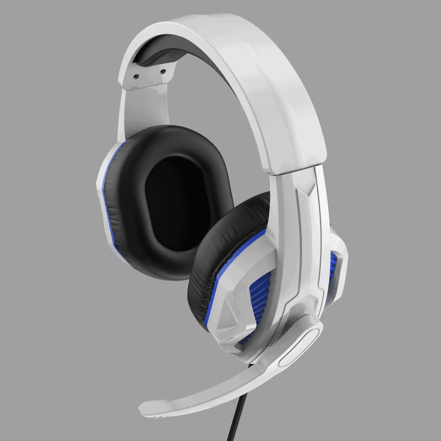 OohTeX White Gaming Headset for PS4, PS5, PC, Wired Over-Ear Headphone with Noise Canceling Microphone, 7.1 Surround Sound,Comfortable Earmuffs (OT-7250). - Image 4