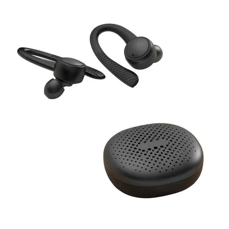 OohTeX Wireless Bluetooth 5.0 Earbuds with Fast Charging Case, AptX Deep Bass Stereo, Sports Wireless Headset Built-in Mic for Running Yoga, Black (BT-T7 PRO)