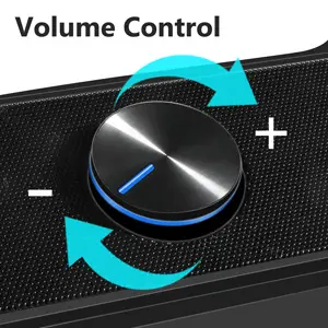 OohTeX RGB Soundbar Computer Speakers,RGB Gaming Speakers for PC, Laptop, Tablet, Smartphones, Wired USB Powered Sound Bar with Bluetooth Connection & Enhanced Stereo Bass, with Dual-Channel LED Lighting Changes Desktop Speakers (OT-RGBSB) - Image 10