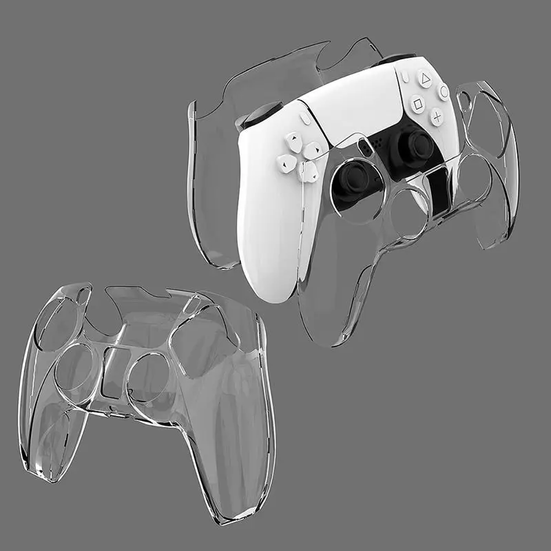 OohTeX PS5 Controller Case, Laudtec PS5 Controller Protective PC Transparent Shell Skin Cover Case For Sony Playstation 5 Controller(OT-505) - Image 3