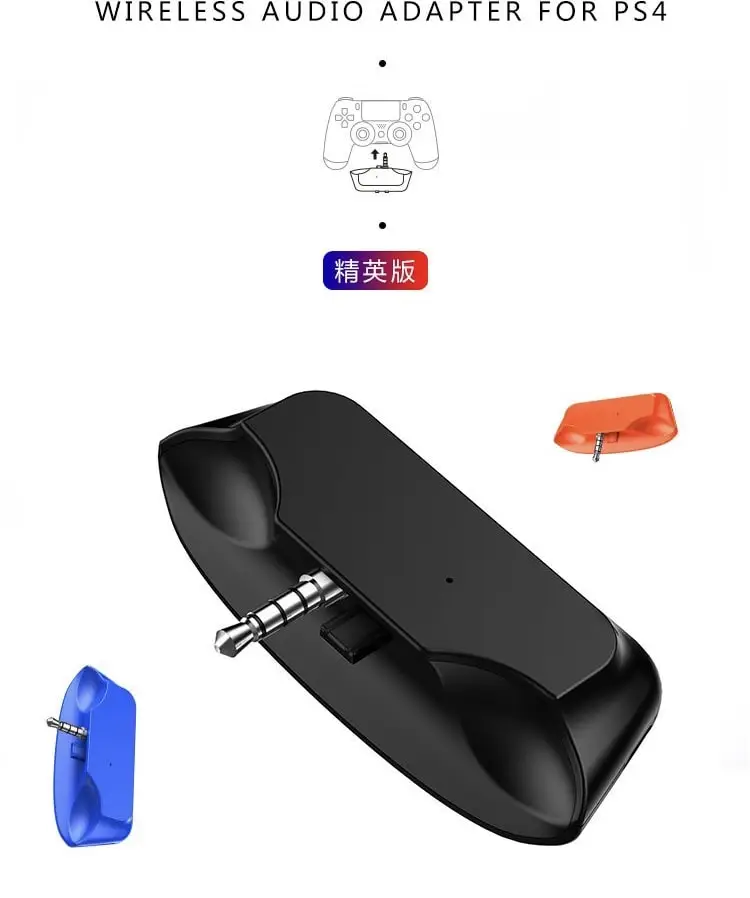 OohTeX PS4 5G Adapter PS4 Bluetooth 5.0 Adapter PS4 Gamepad Bluetooth Headset Receiver Converter(5GX) - Image 4