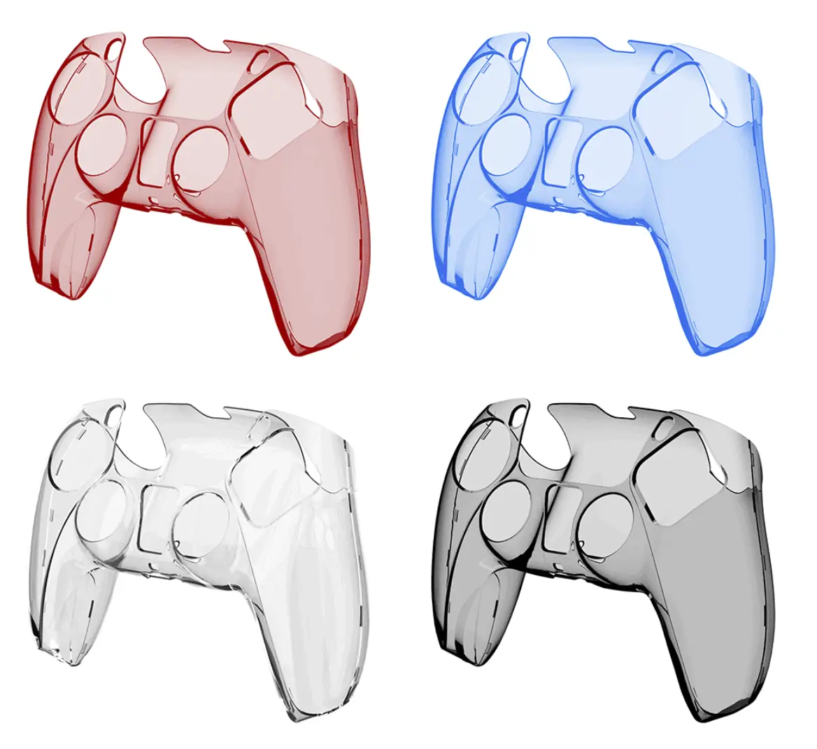 OohTeX PS5 Controller Case, Laudtec PS5 Controller Protective PC Transparent Shell Skin Cover Case For Sony Playstation 5 Controller(OT-505)