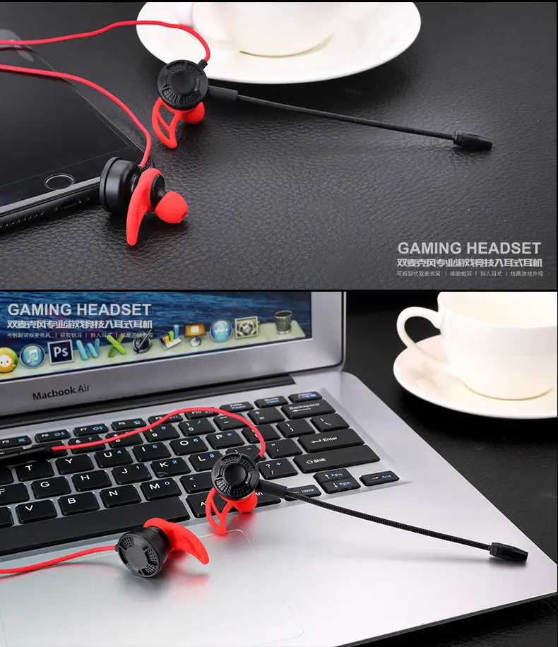 OohTeX PUBG Earbuds E-sports 7.1 Gaming Headset Computer Mobile Universal (T2) - Image 2