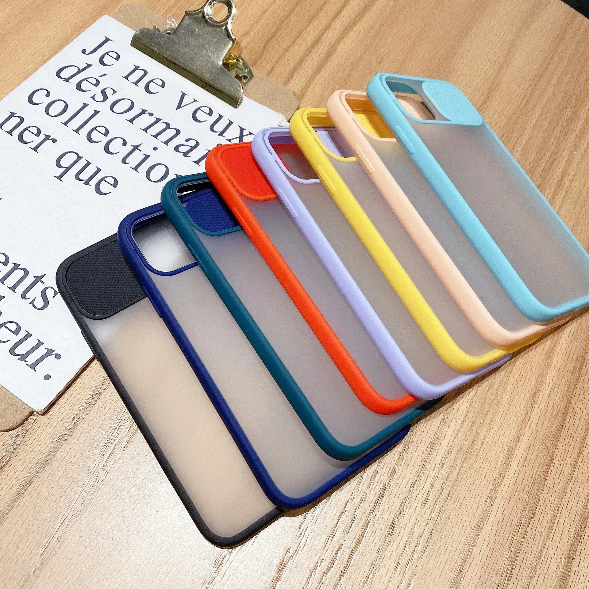 OohTeX Camera Lens Protector Phone Cases Anti-dirt Hard PC Cover - Image 3