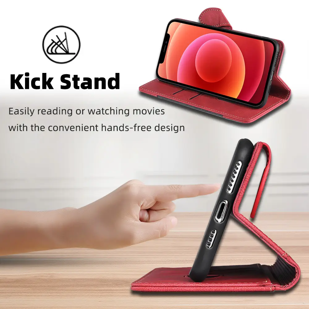 OohTeX Soft PU TPU Silicone Magnetic Cards Leather Wallet Mobile Covers(PCM) - Image 2