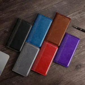 OohTeX Fashion Soft PU TPU Silicone Plaid Magnetic Suction Leather Phone Case(PGW)