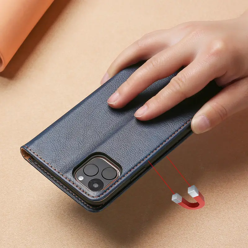 OohTeX Vintage Soft PU TPU Silicone Magnetic Cards Leather Wallet Mobile Covers(PCS) - Image 4