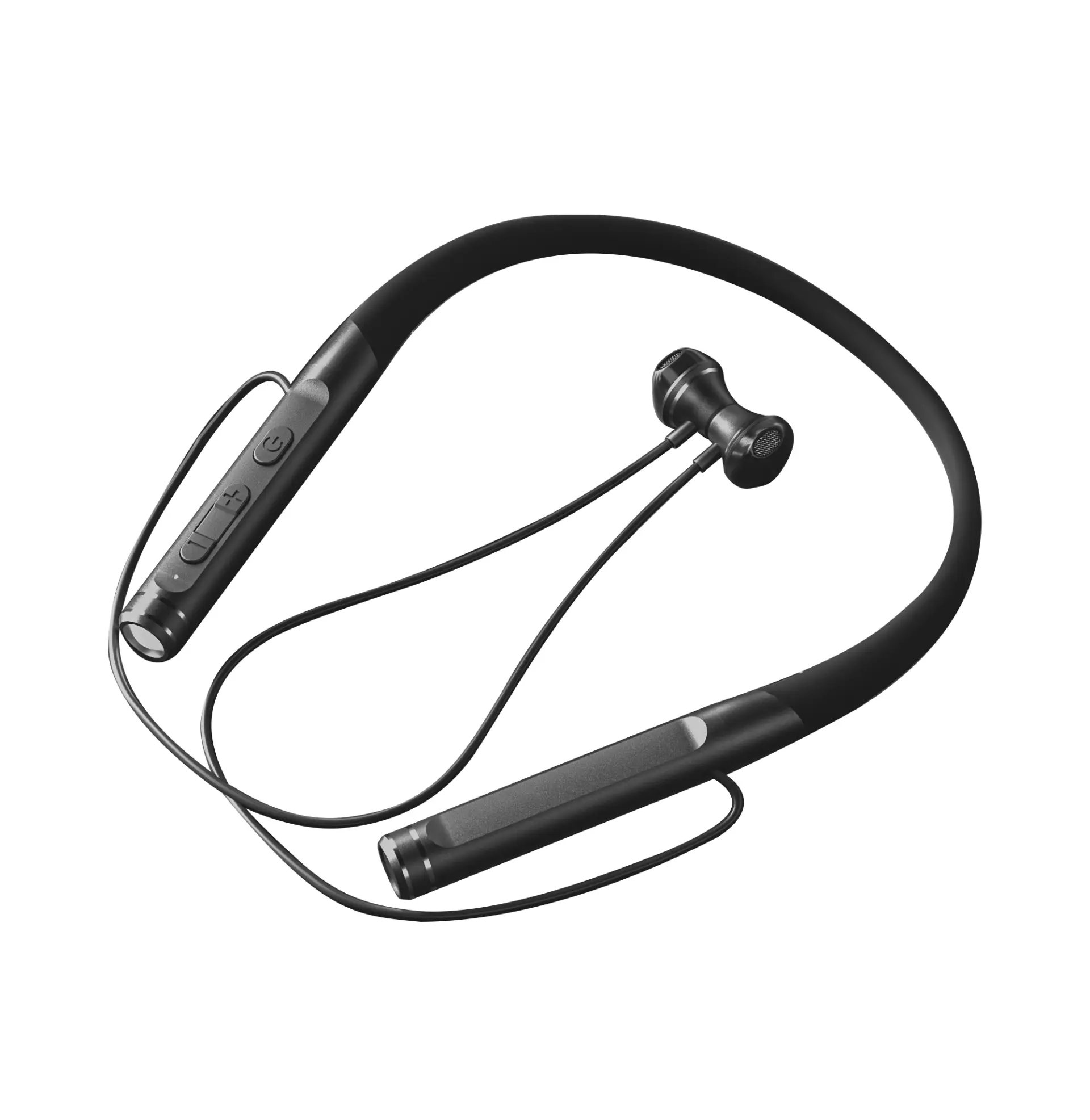 OohTeX Sports Torch Flashlight Neckband Bluetooth Earphones High Quality (BT-19)