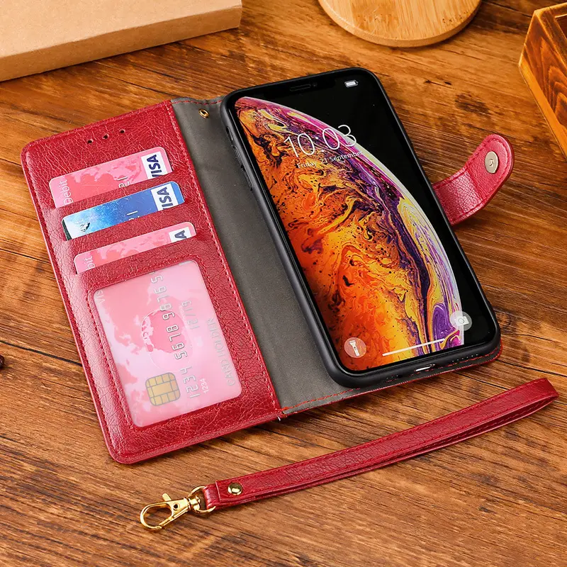 OohTeX Fashion Soft PU TPU Silicone Multifunctional Zipped Wallet Case Leather Phone Cover(PLL) - Image 3